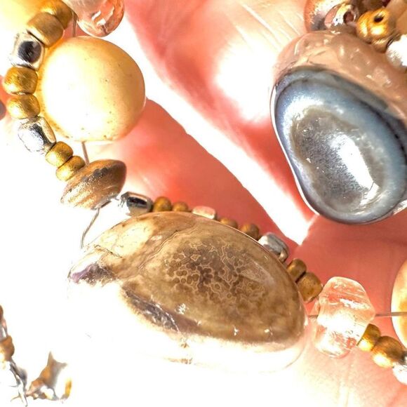 Agate beaded necklace - Picture 10 of 12